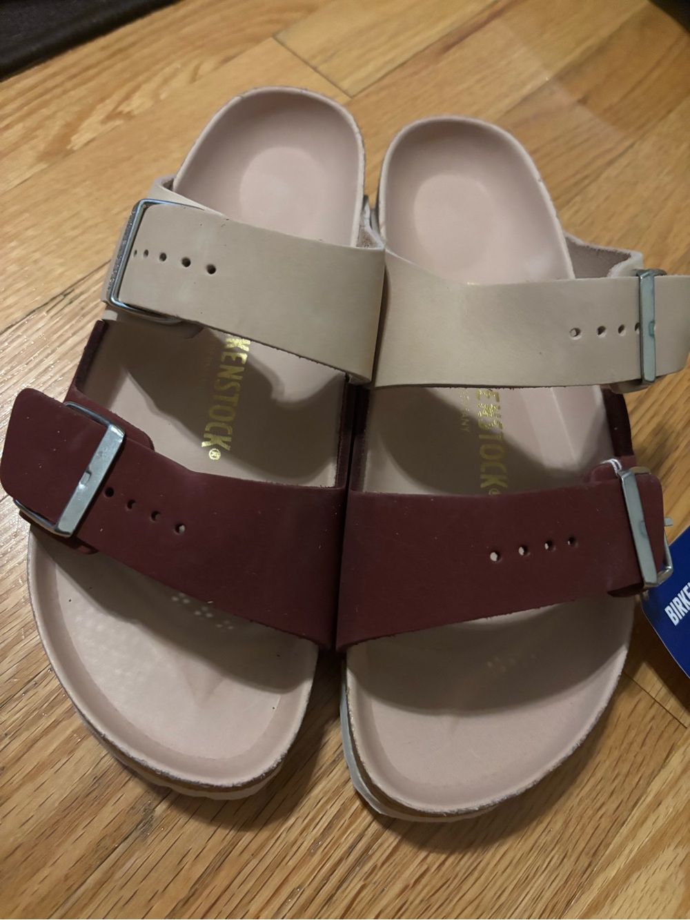 Birkenstock Arizona Split Maroon Nubuck Sandals NWT EU 40 US 9-9.5